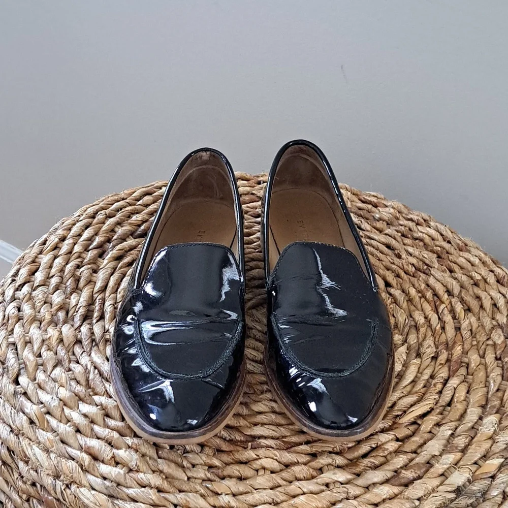 Everlane Womens The Modern Loafer Black Patent Leather Size 6.5‎ - Picture 3 of 10